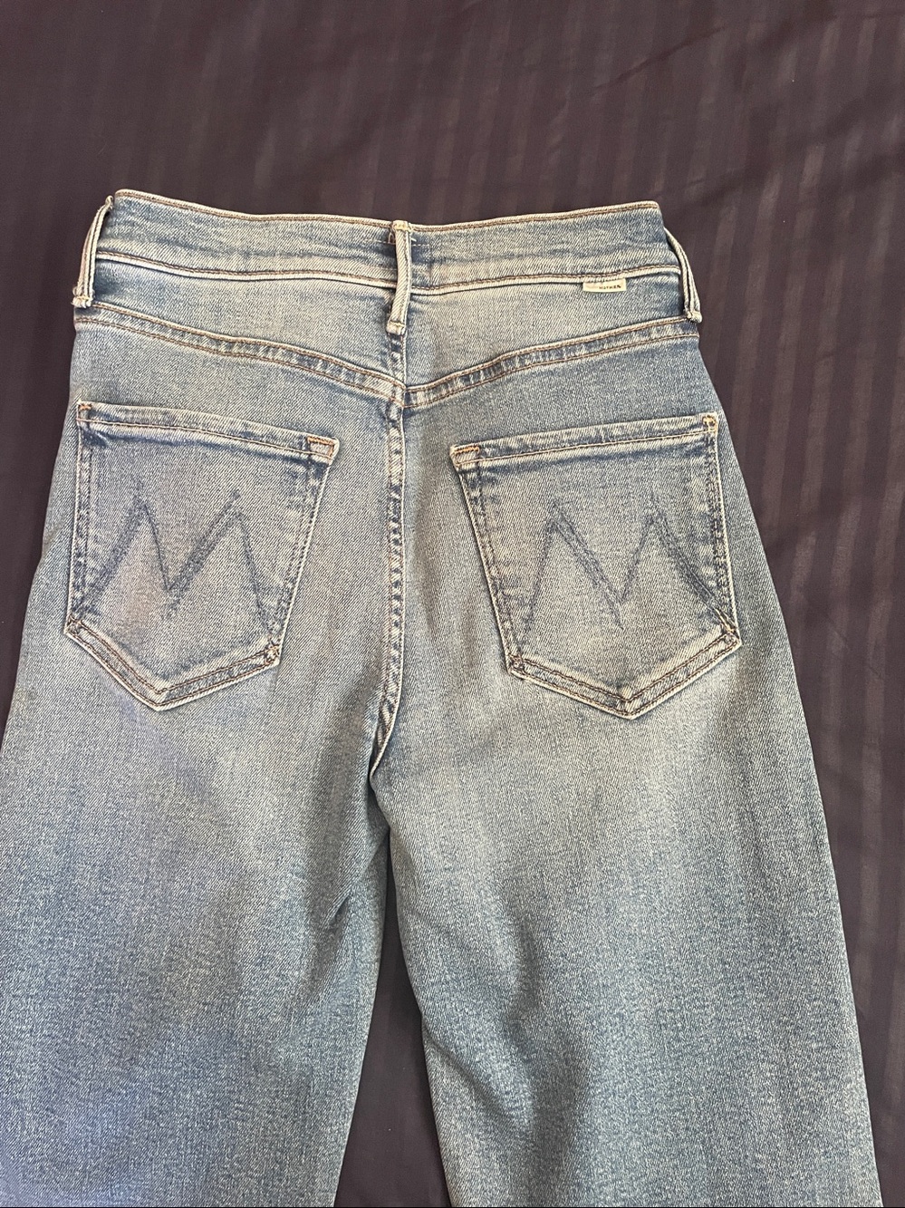 Mother The Kick Hi Rise Straight Leg Color Fan Favorite Size 26 - Picture 11 of 11